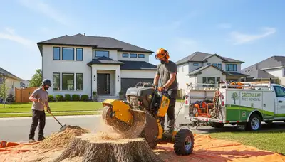 Professional stump grinding and removal service in Andover, MA by Chop Chop Tree experts