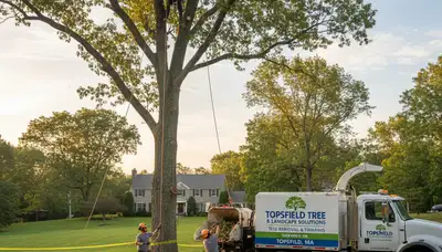Professional tree removal service in Andover MA by certified arborists at Andover Tree Service