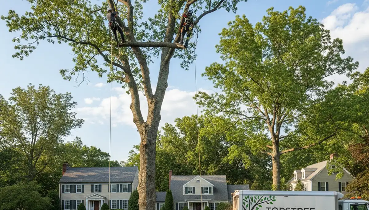 Professional tree removal service in Andover, MA by certified arborists at Andover Tree Service